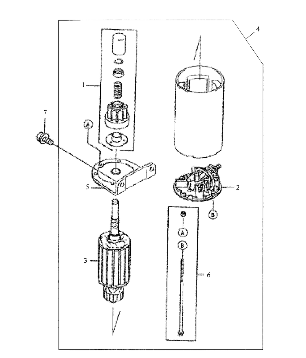 Kawasaki Starter Diagram and Parts List for 3654 53AB5B8K100-ZT54 Cub Cadet Lawn Mower